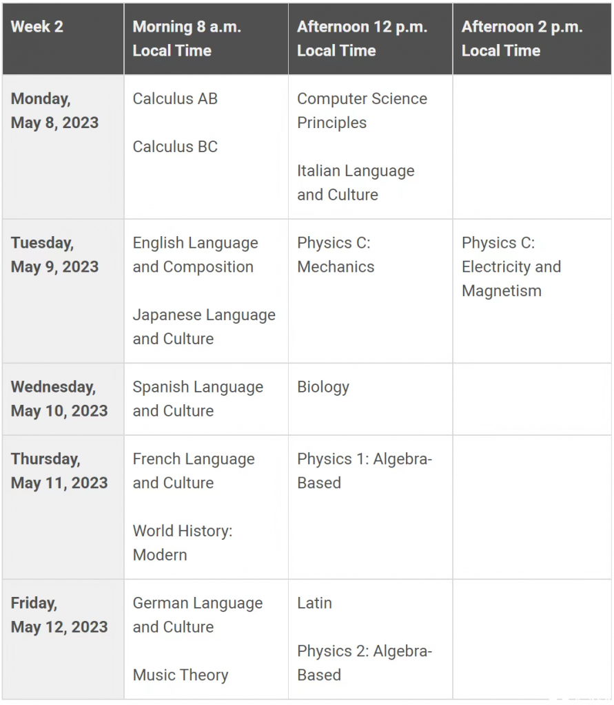 2023年AP考試時(shí)間公布，AP什么時(shí)候考試呢？