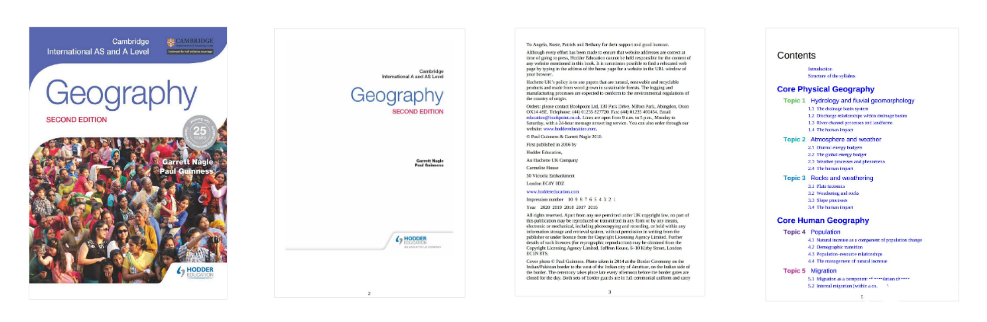 Cambridge International AS and A Level Geography second edition