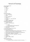 下周AP心理學，《AP心理學筆記要點》pdf已備好，考前刷一遍穩(wěn)
